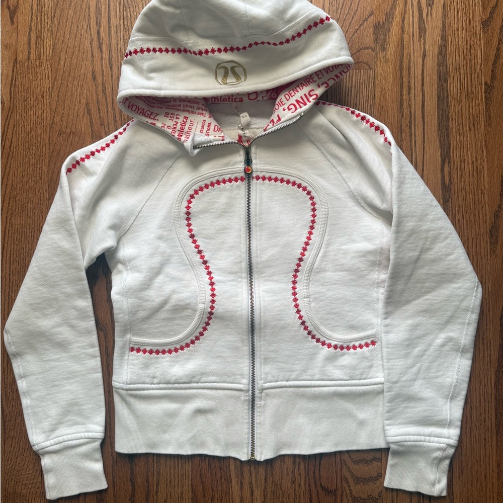 LULULEMON Canada Olympic Scuba Hoodie Size 6